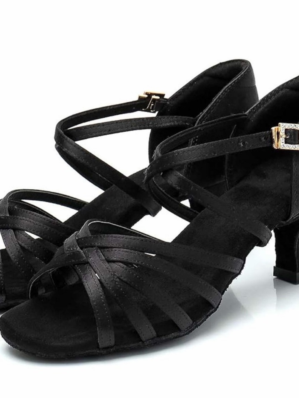 RoseMoli Women's Latin Dance Shoes Satin Professional Ballroom size 40